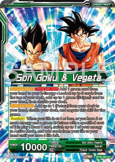 Son Goku & Vegeta    Vegito, Prodigious Fusion (Alternate Art) (BT26-060) [Ultimate Advent] on Sale