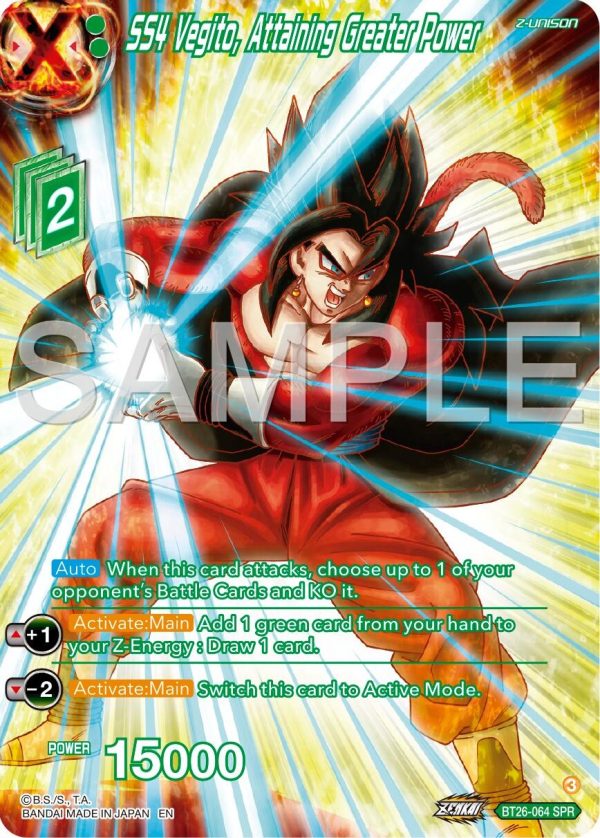 SS4 Vegito, Attaining Greater Power (SPR) (BT26-064) [Ultimate Advent] Cheap