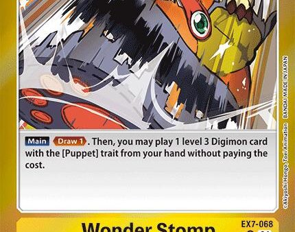 Wonder Stomp [EX7-068] (Foil) [Digimon LIBERATOR] Online Hot Sale