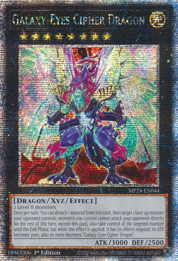 Galaxy-Eyes Cipher Dragon [MP24-EN044] Quarter Century Secret Rare Online Hot Sale