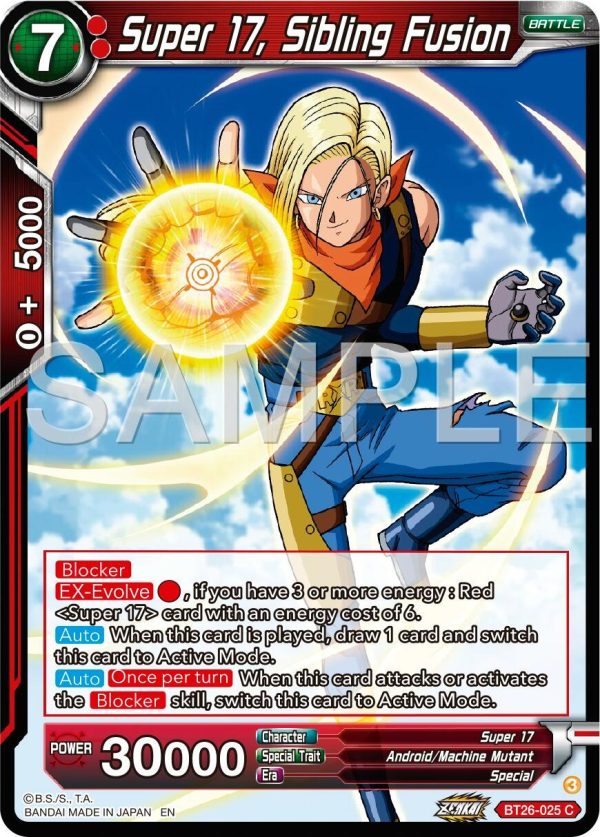 Super 17, Sibling Fusion (BT26-025) [Ultimate Advent] Online now