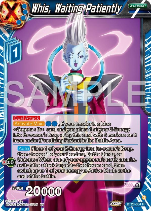 Whis, Waiting Patiently (BT26-034) [Ultimate Advent] For Cheap