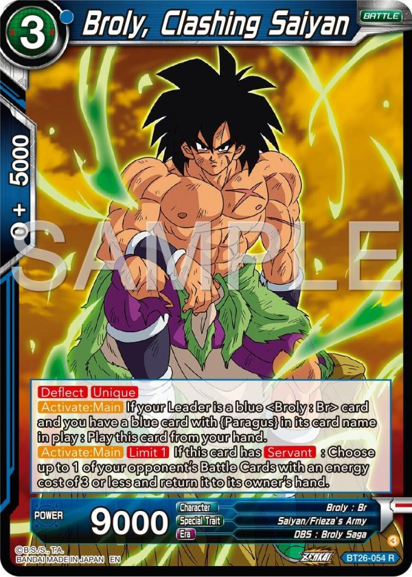 Broly, Clashing Saiyan (BT26-054) [Ultimate Advent] Cheap