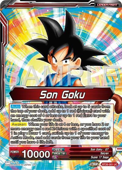 Son Goku    Son Goku & Android 18, Unexpected Tag Team (Alternate Art) (BT26-001) [Ultimate Advent] Supply