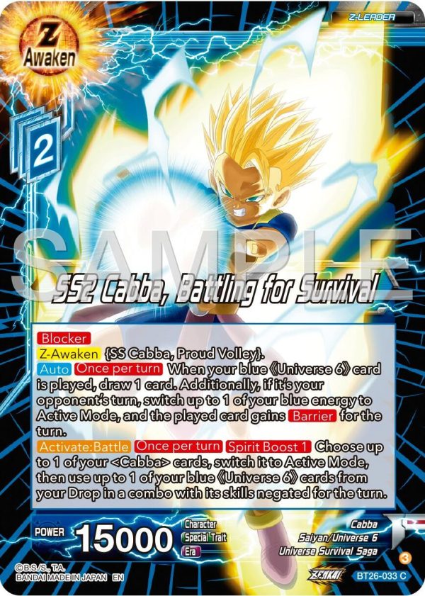 SS2 Cabba, Battling for Survival (BT26-033) [Ultimate Advent] For Sale