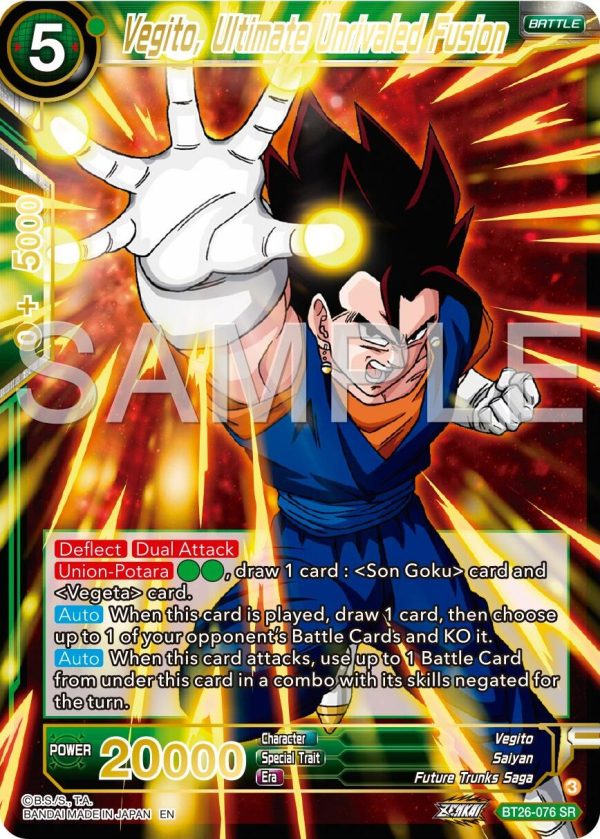 Vegito, Ultimate Unrivaled Fusion (BT26-076) [Ultimate Advent] on Sale