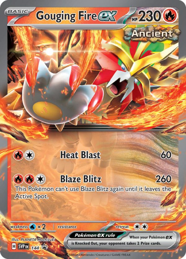 Gouging Fire ex (144) [Scarlet & Violet: Black Star Promos] For Discount