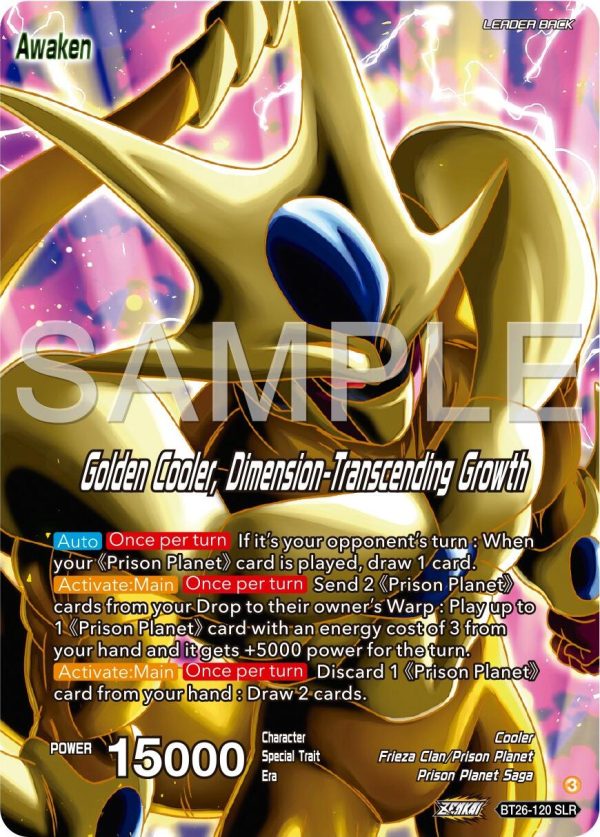 Cool    Golden Cooler, Dimension-Transcending Growth (Alternate Art) (BT26-120) [Ultimate Advent] Fashion