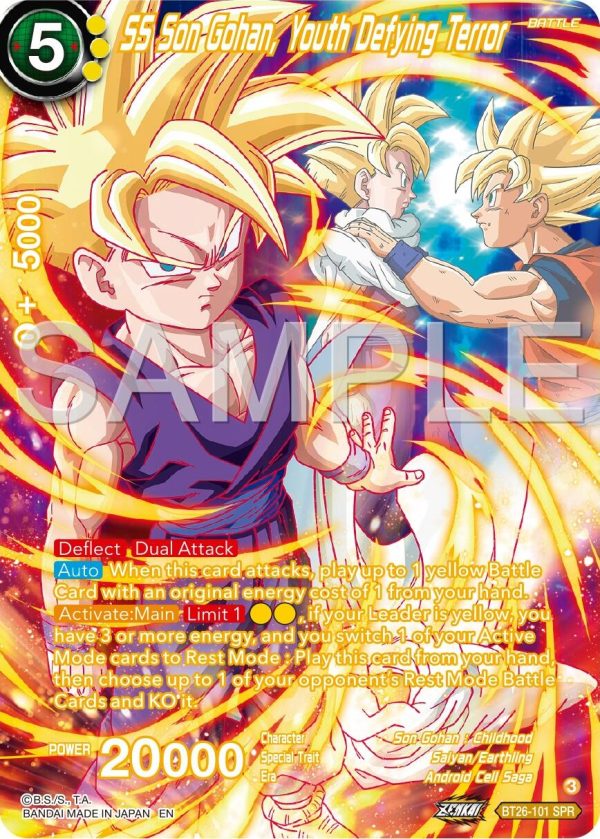 SS Son Gohan Youth Defying Terror (SPR) (BT26-101) [Ultimate Advent] Online Sale