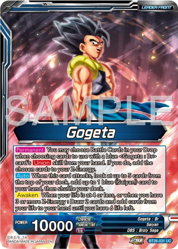 Gogeta    SSB Gogeta, Mighty Fusion Warrior (BT26-031) [Ultimate Advent] Online