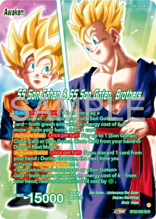 Son Goten    SS Son Gohan & SS Son Goten, Brothers (BT22-054) [Premium 7th Anniversary Box 2024] For Discount