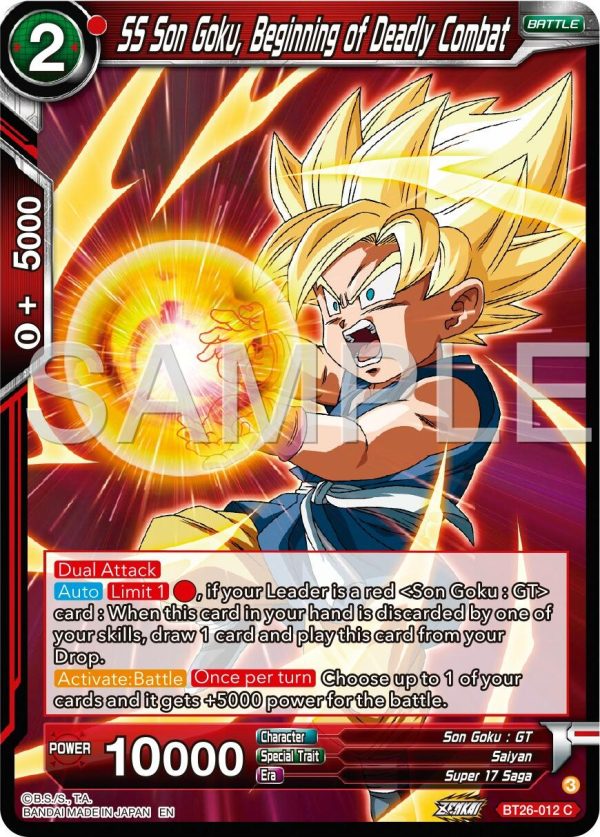 SS Son Goku, Begining of Deadly Combat (BT26-012) [Ultimate Advent] Supply