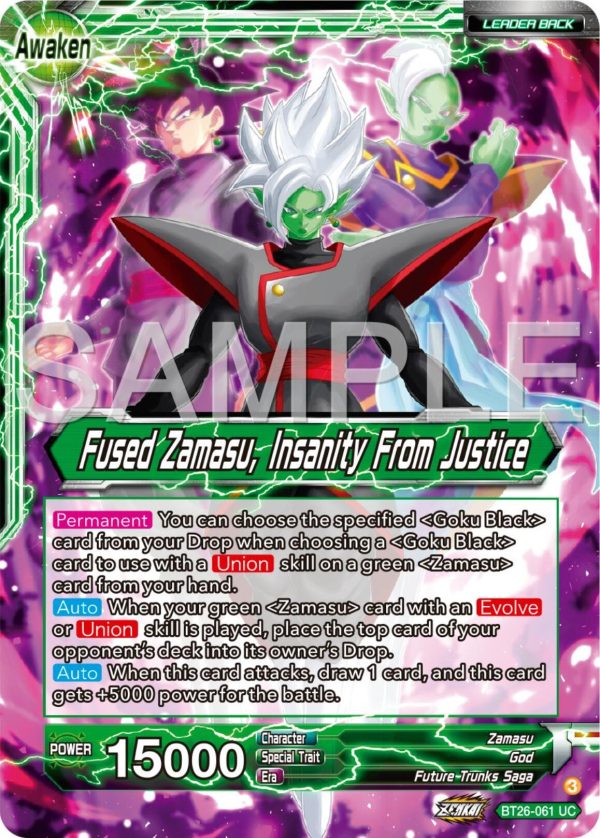 Zamasu    Fused Zamasu, Insanity From Justice (BT26-061) [Ultimate Advent] Sale