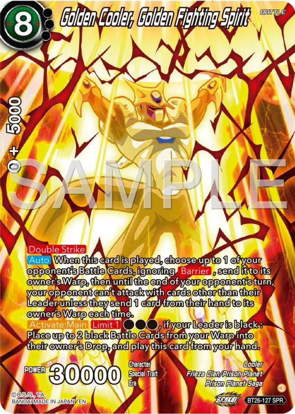 Golden Cooler, Golden Fighting Spirit (SPR) (BT26-127) [Ultimate Advent] Supply