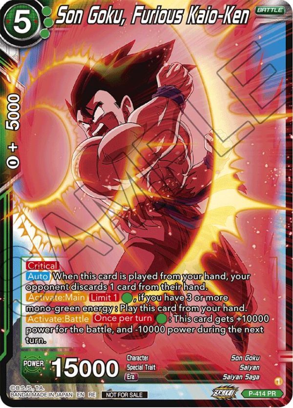 Son Goku, Furious Kaio-Ken (Deluxe Pack 2024 Vol.1) (P-414) [Promotion Cards] Online Sale