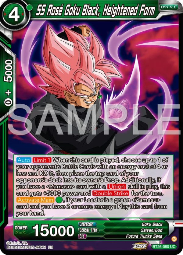 SS Rose Goku Black, Heightened Form (BT26-080) [Ultimate Advent] Online