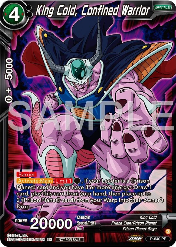 King Cold, Confined Warrior (Zenkai Series Tournament Pack Vol.9) (P-640) [Promotion Cards] Discount