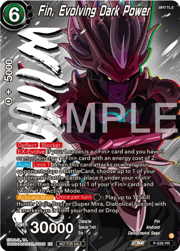 Fin, Evolving Dark Power (Zenkai Series Tournament Pack Vol.9) (Winner) (P-639) [Promotion Cards] Online