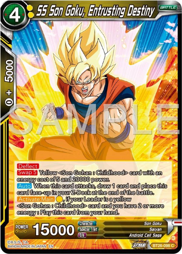 SS Son Goku, Entrusting Destiny (BT26-098) [Ultimate Advent] For Sale