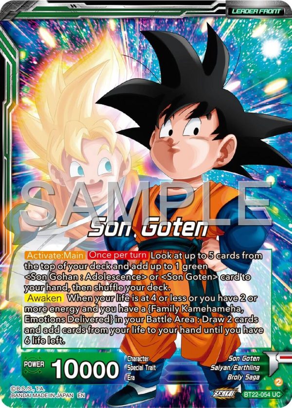 Son Goten    SS Son Gohan & SS Son Goten, Brothers (BT22-054) [Premium 7th Anniversary Box 2024] For Discount