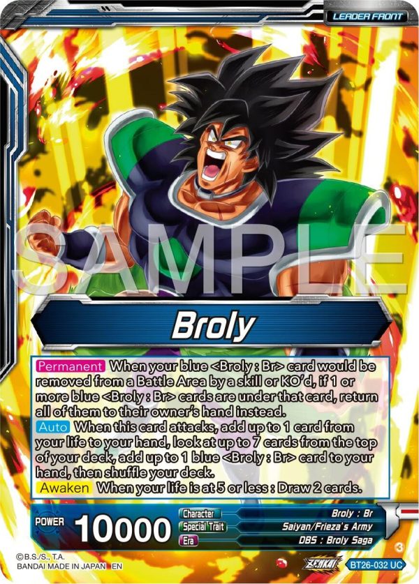 Broly    SS Broly, Full-Power Explosion (BT26-032) [Ultimate Advent] Online