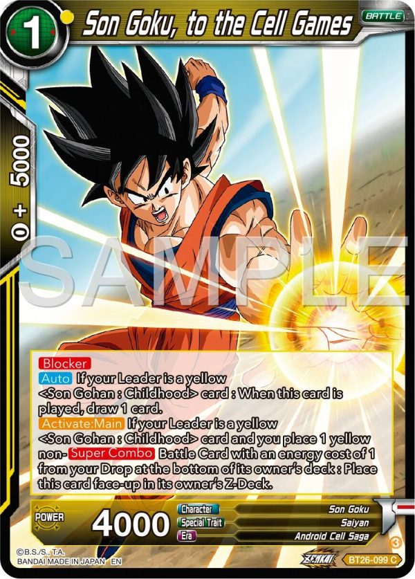 Son Goku, to the Cell Games (BT26-099) [Ultimate Advent] on Sale