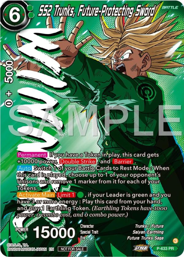 SS2 Trunks, Future-Protecting Sword (Zenkai Series Tournament Pack Vol.9) (Winner) (P-633) [Promotion Cards] Supply