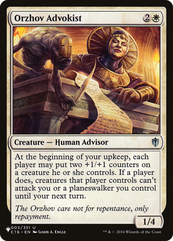 Orzhov Advokist [The List Reprints] Cheap