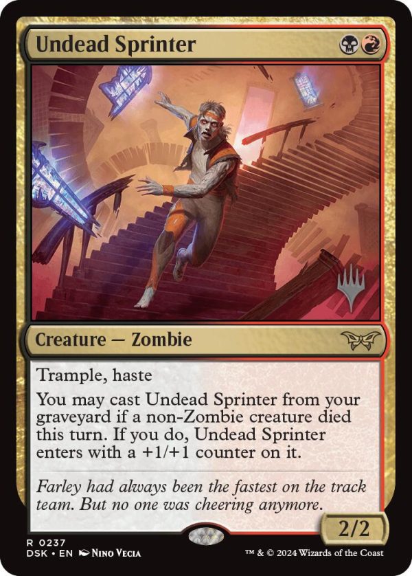 Undead Sprinter [Duskmourn: House of Horror Promos] For Discount