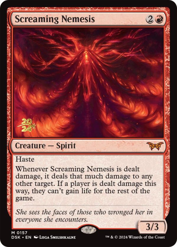 Screaming Nemesis [Duskmourn: House of Horror Prerelease Promos] Online Hot Sale