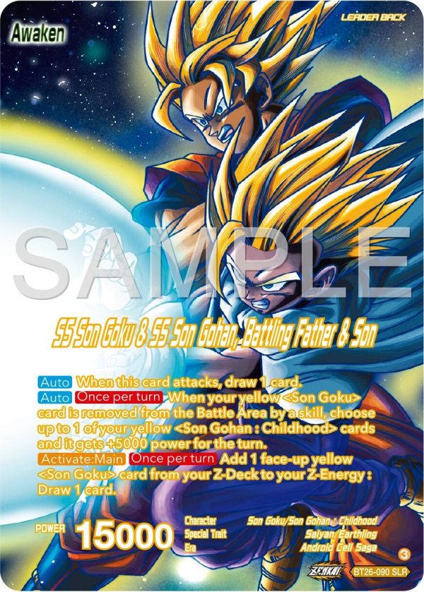 SS Son Goku    SS Son Goku & SS Son Gohan, Battling Father & Son (Alternate Art) (BT26-090) [Ultimate Advent] Cheap