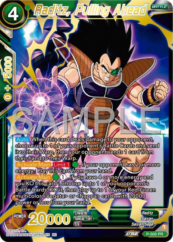 Raditz, Pulling Ahead (Reprint) (P-505) [Premium 7th Anniversary Box 2024] For Sale