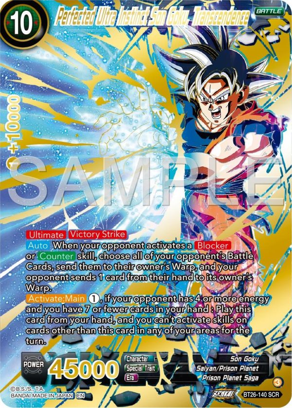 Perfected Ultra Instinct Son Goku, Transcendence (BT26-140) [Ultimate Advent] For Cheap