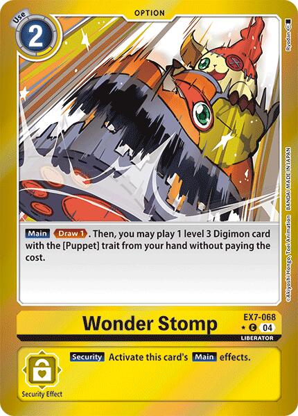 Wonder Stomp [EX7-068] (Foil) [Digimon LIBERATOR] Online Hot Sale