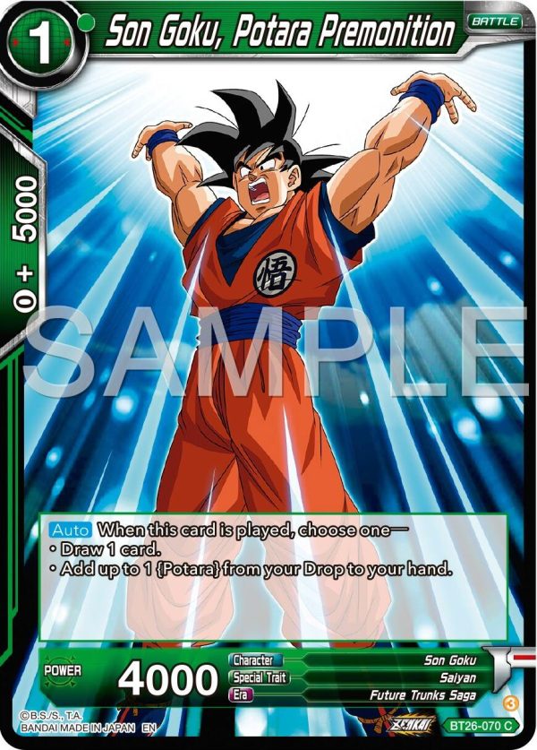 Son Goku, Potara Premonition (BT26-070) [Ultimate Advent] For Cheap