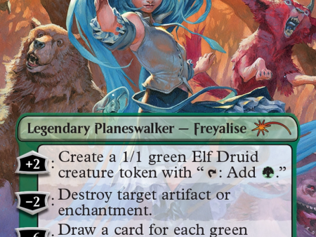 Miku, Voice of Power - Freyalise, Llanowar s Fury [Secret Lair Drop Series] Sale