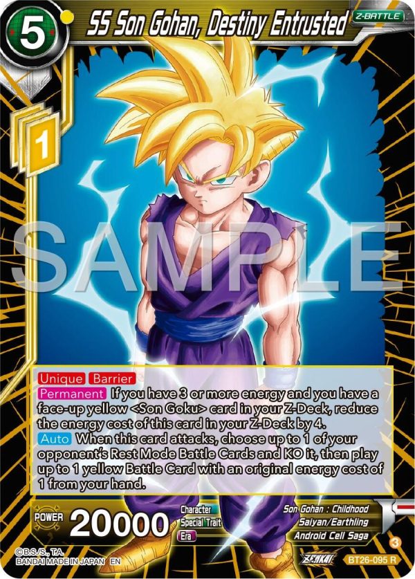 SS Son Gohan, Destiny Entrusted (BT26-095) [Ultimate Advent] Online Sale