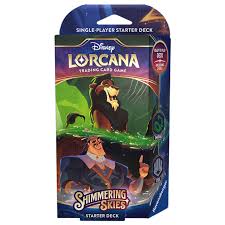 Disney Lorcana Shimmering Skies Starter Deck Emerald Steel Fashion