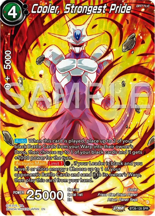 Cooler, Strongest Pride (SPR) (BT26-128) [Ultimate Advent] on Sale