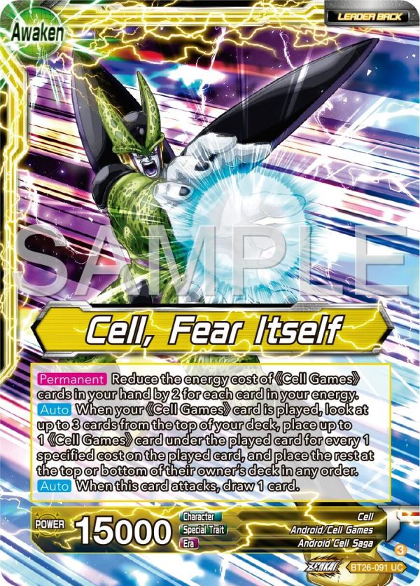 Cell    Cell, Fear Itself (BT26-091) [Ultimate Advent] Fashion