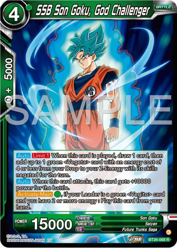 SSB Son Goku, God Challenger (BT26-068) [Ultimate Advent] Fashion