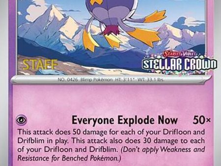 Drifblim (135) (Staff Promo) [Scarlet & Violet: Black Star Promos] Online