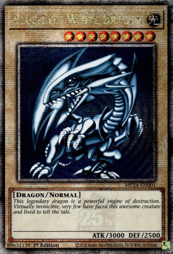 Blue-Eyes White Dragon [MP24-EN001] Quarter Century Secret Rare Online Hot Sale