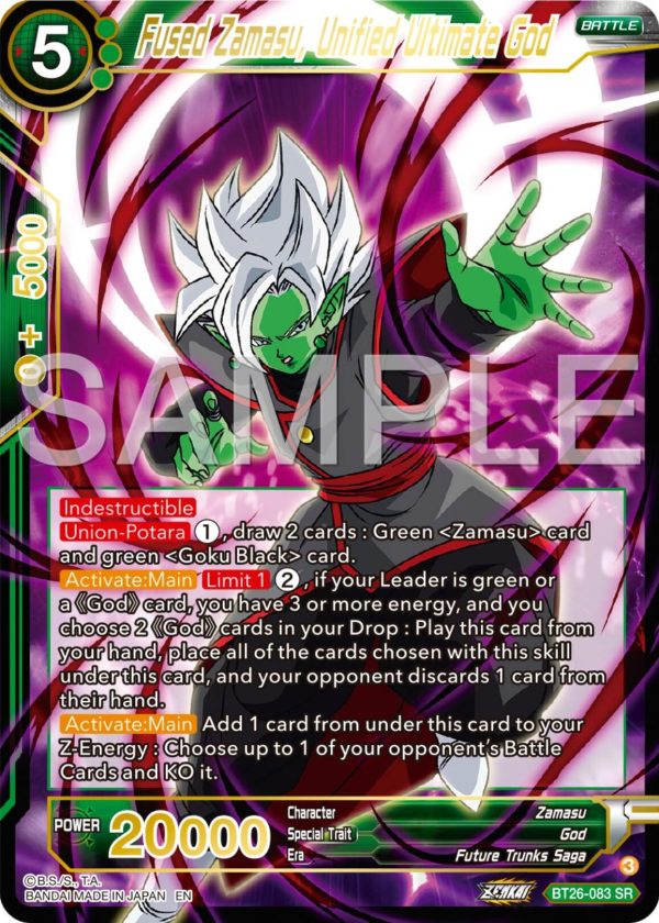 Fused Zamasu, Unified Ultimate God (BT26-083) [Ultimate Advent] Supply